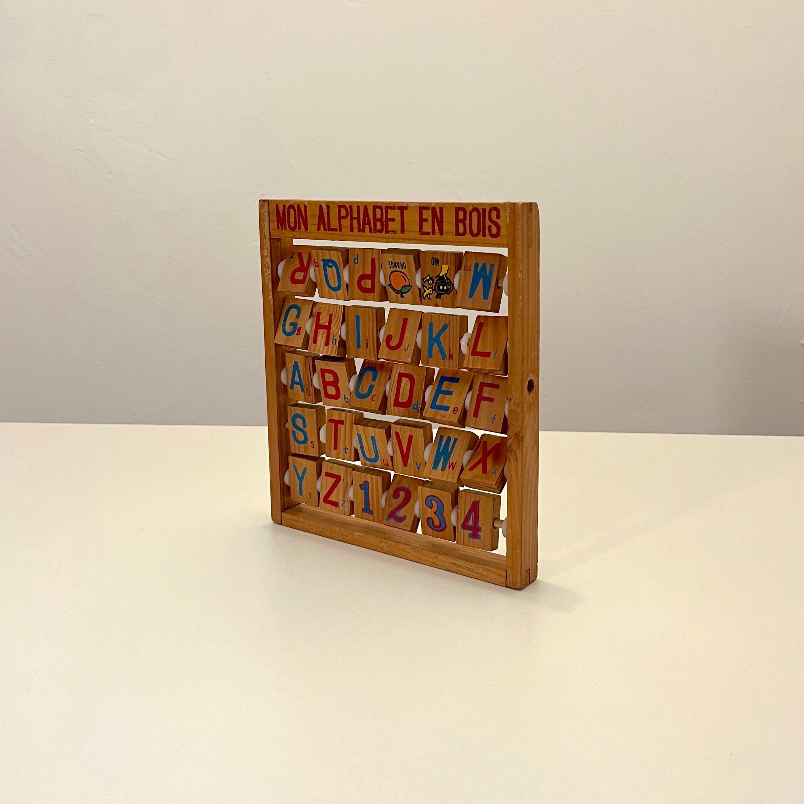 Alfabeto infantil francés Vintage