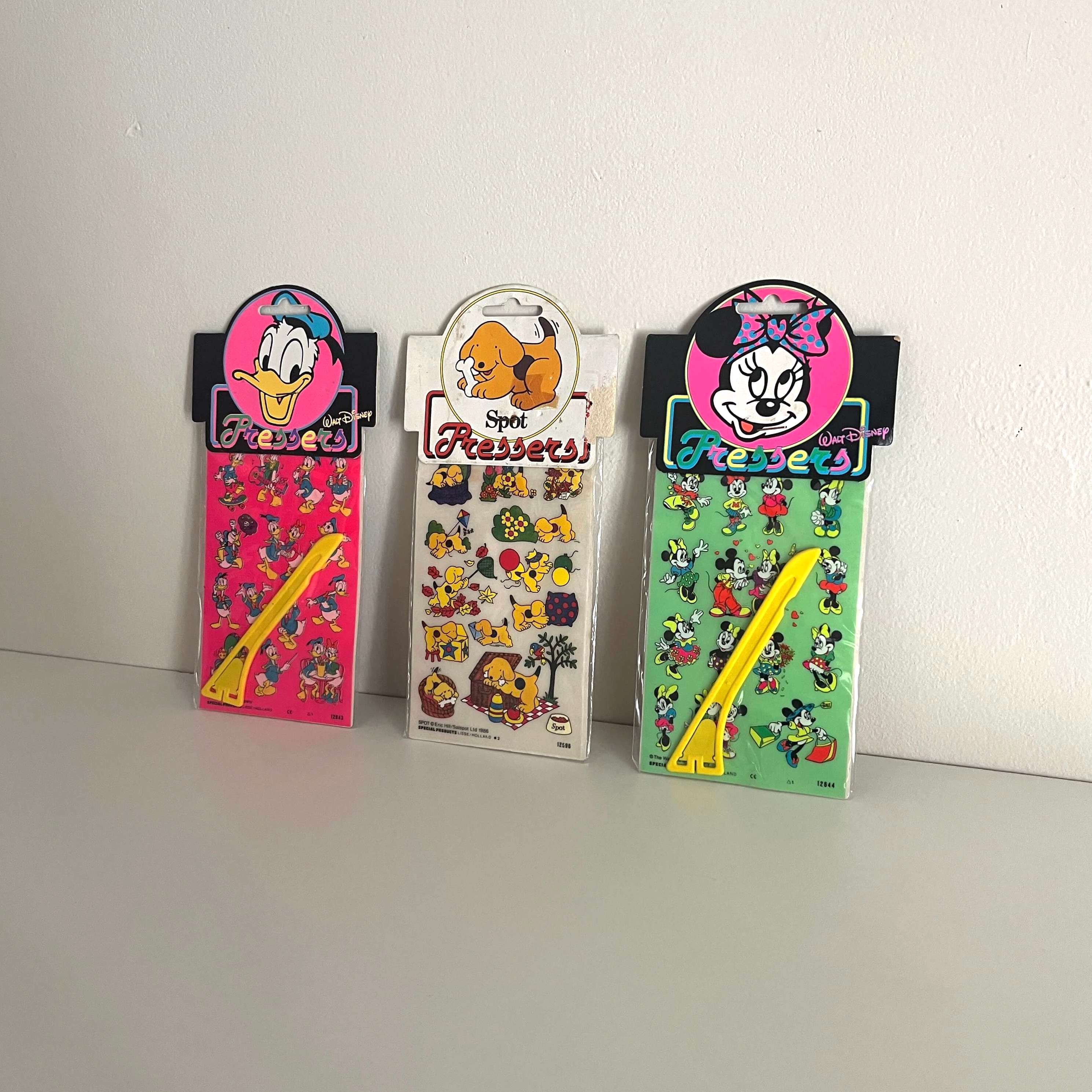 Trío transfers adhesivos Vintage